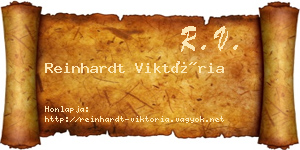 Reinhardt Viktória névjegykártya